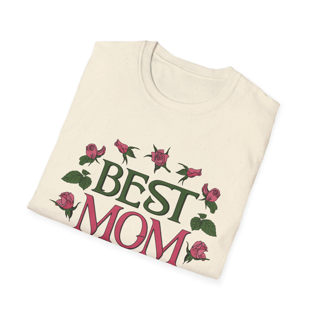 Best Mom Ever T-Shirt | Floral Roses Typography