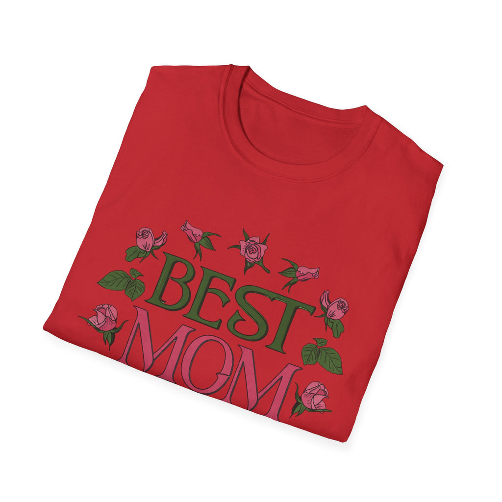 Best Mom Ever T-Shirt | Floral Roses Typography
